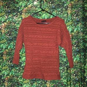 burnt orange sweater